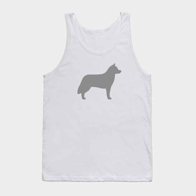 Siberian Husky Silhouette Tank Top by Coffee Squirrel